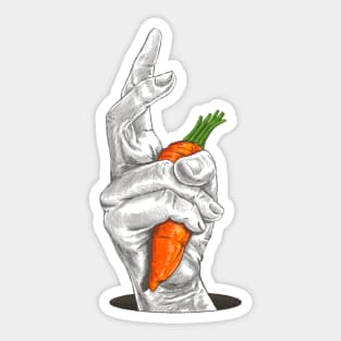 Rabbit & Carrot Sticker